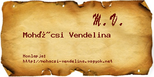 Mohácsi Vendelina névjegykártya